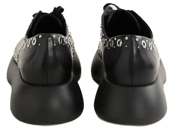 3.1 Phillip Lim Schwarze Schnürschuhe - Ansicht 2