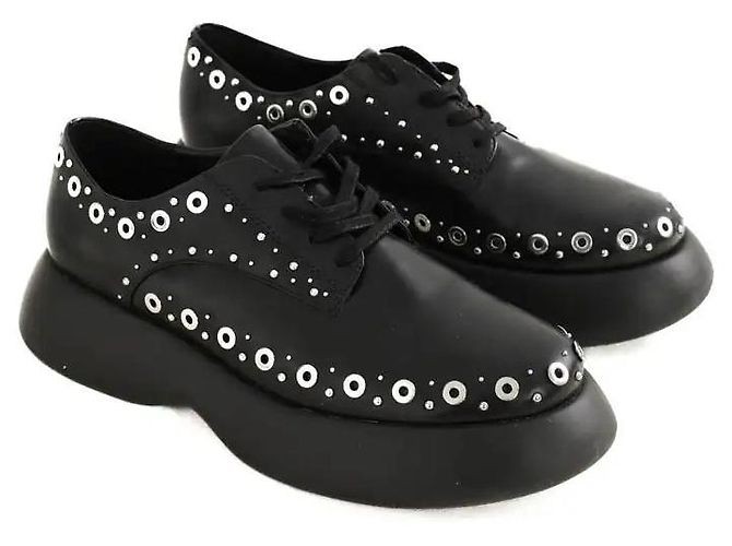 3.1 Phillip Lim Schwarze Schnürschuhe - Ansicht 3