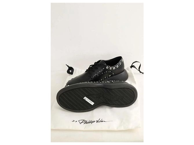 3.1 Phillip Lim Schwarze Schnürschuhe - Ansicht 7