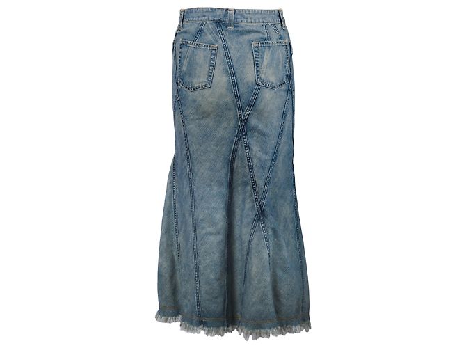 Autre Marque Falda de mezclilla panelada rosa sirena de Comme des Garçons por Junya Watanabe Man - vista 3
