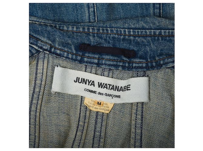 Autre Marque Abrigo trench de denim azul lavado Junya Watanabe Comme des Garçons - vista 10