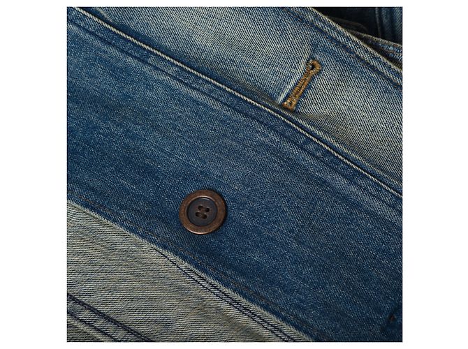 Autre Marque Abrigo trench de denim azul lavado Junya Watanabe Comme des Garçons - vista 8