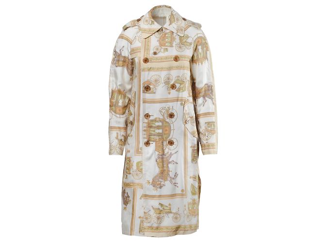 Autre Marque Tao de Comme des Garçons Abrigo Trench de Patrón Barroco Dorado - vista 4