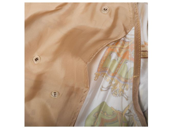 Autre Marque Tao de Comme des Garçons Abrigo Trench de Patrón Barroco Dorado - vista 8