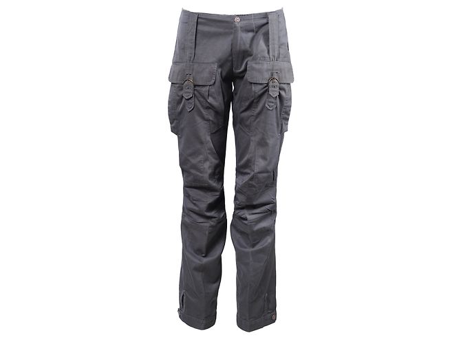 Autre Marque Pantaloni Cigarette Marithé François Girbaud con Tasche Grigio - vista 8