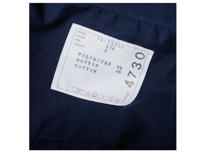 Camicia-Cappotto Ibrido Docking Sacai Blu - vista 13