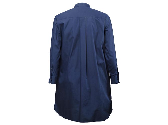 Camicia-Cappotto Ibrido Docking Sacai Blu - vista 4