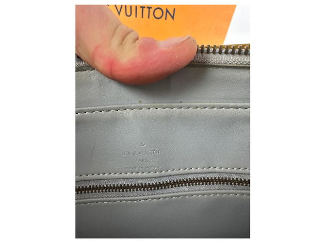 Vintage Louis Vuitton Vernis Lederhandtasche grün - Ansicht 5