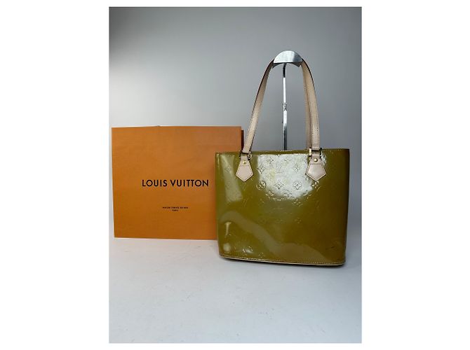 Vintage Louis Vuitton Vernis Lederhandtasche grün - Ansicht 6