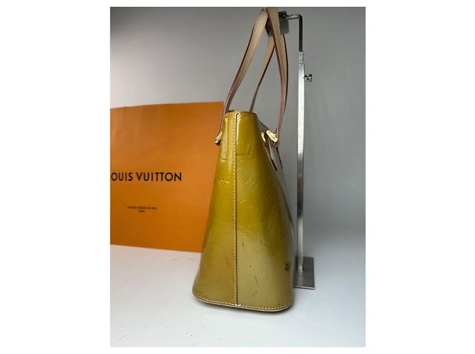 Vintage Louis Vuitton Vernis Lederhandtasche grün - Ansicht 7