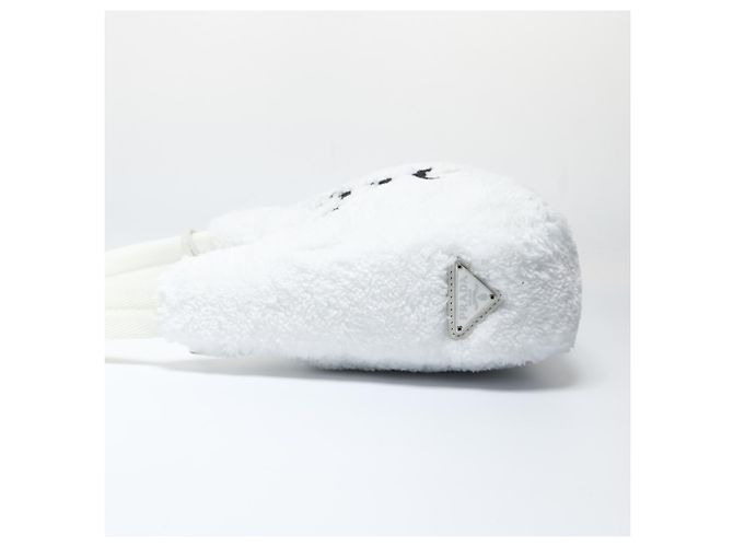 Borsa hobo SPUGNA Re-Edition 2000 di Prada Bianco - vista 4