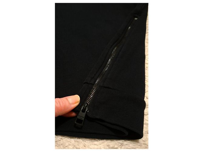 Felpa Calvin Klein Jeans nera con zip laterale Nero - vista 6