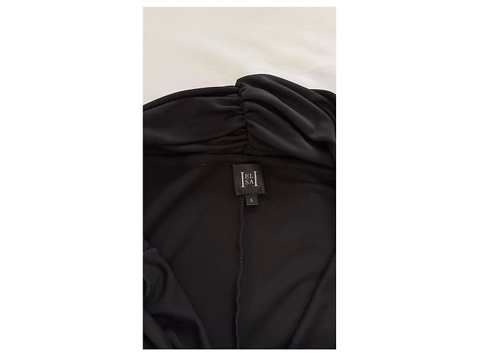 Autre Marque Schwarzes enges Mini-Kleid mit Off-Shoulder-Ausschnitt - Ansicht 5
