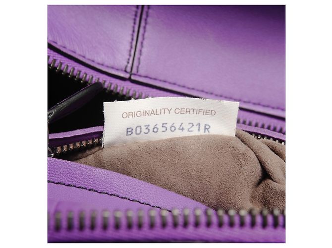Borsa Bottega Veneta Intrecciato Monaco Porpora - vista 11