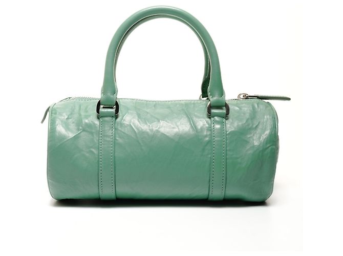 Prada Nappa Vintage Mini Boston Tasche Grün - Ansicht 2