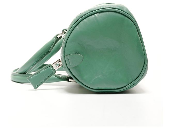 Prada Nappa Vintage Mini Boston Tasche Grün - Ansicht 3