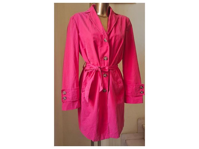 Autre Marque Trench rosa impactante Benetton - vista 2