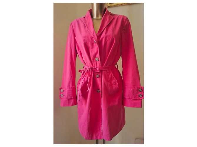 Autre Marque Trench rosa impactante Benetton - vista 3