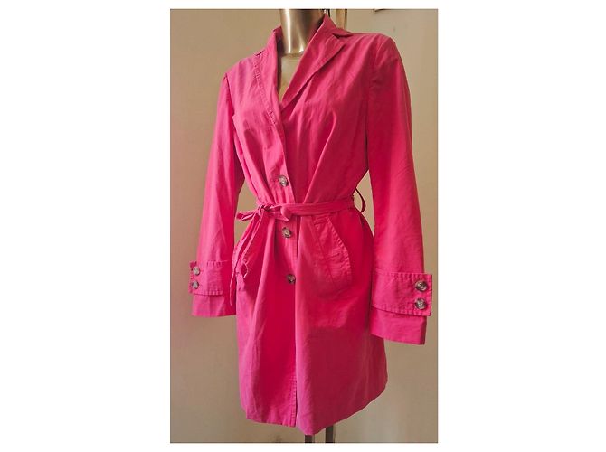 Autre Marque Trench rosa impactante Benetton - vista 4