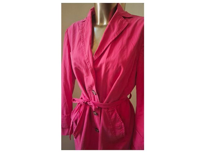 Autre Marque Trench rosa impactante Benetton - vista 5