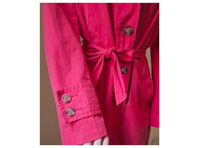 Autre Marque Trench rosa impactante Benetton - vista 8