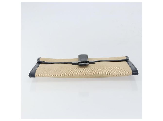 Clutch Jige Elan in tela Hermès Beige - vista 7