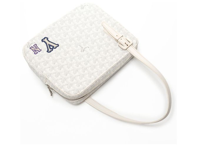 Borsa Goyard Yona MM in bianco - vista 8