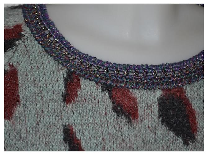Maison Scotch Wollmischpullover mit Muster Mehrfarben - Ansicht 2