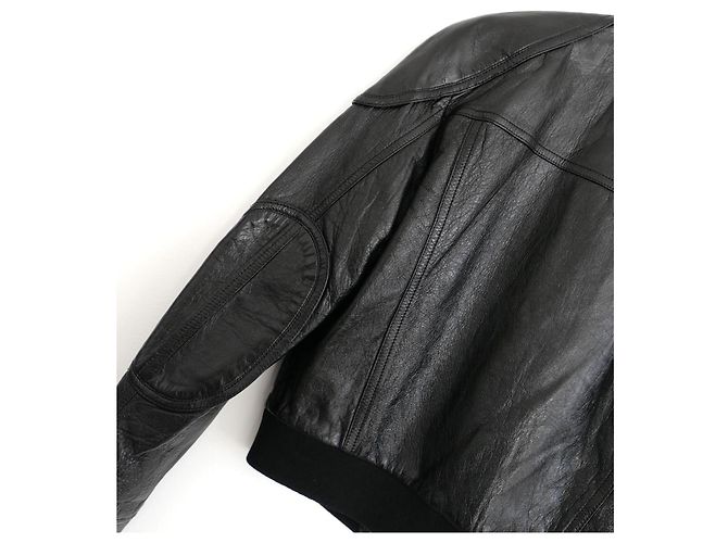 Giacca bomber in pelle foderata Monogram Louis Vuitton Nero - vista 7