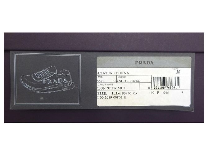 Prada Originali e Nuovi! Sneakers n. 36,5 Multicolore - vista 11