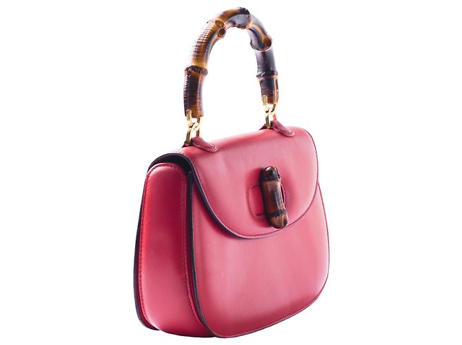Borsa Gucci Bamboo 1947 Rosso - vista 2