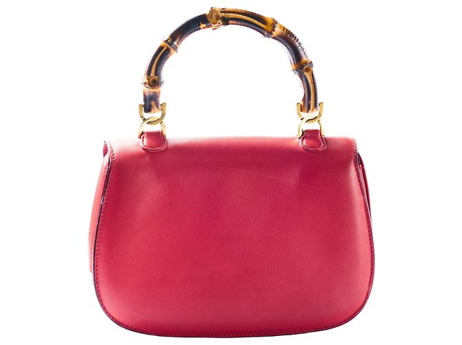 Borsa Gucci Bamboo 1947 Rosso - vista 3