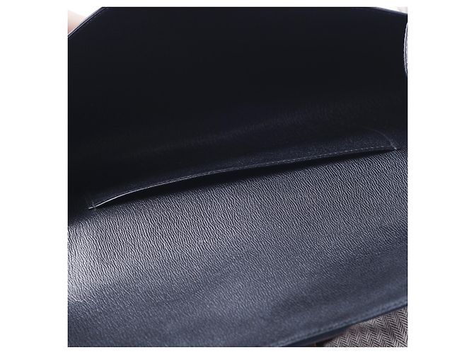 Clutch Medor 23 in alligatore lucido del Mississippi Hermès 2017 Nero - vista 8