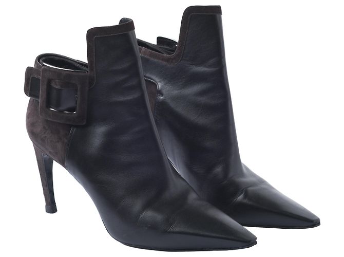 Schwarze Wildlederabsätze Roger Vivier - Ansicht 2