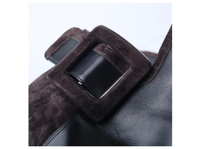 Schwarze Wildlederabsätze Roger Vivier - Ansicht 4