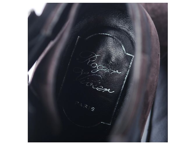 Schwarze Wildlederabsätze Roger Vivier - Ansicht 6