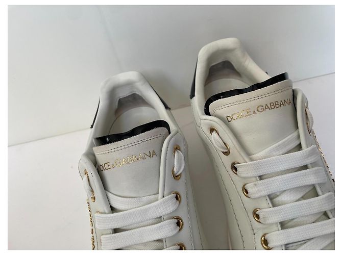 Dolce & Gabbana Portofino Leder Sneaker weiß - Ansicht 4