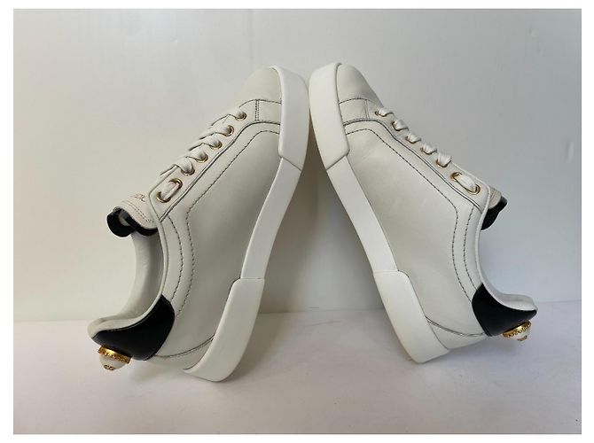 Dolce & Gabbana Portofino Leder Sneaker weiß - Ansicht 6