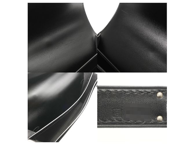 Hermès Borsa da lavoro Hermes Kelly Depeche 38 Nera Nero - vista 10