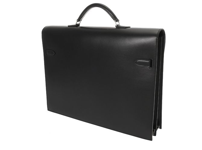 Hermès Borsa da lavoro Hermes Kelly Depeche 38 Nera Nero - vista 3