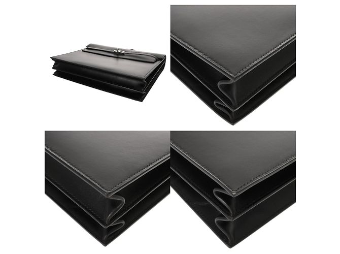 Hermès Borsa da lavoro Hermes Kelly Depeche 38 Nera Nero - vista 6