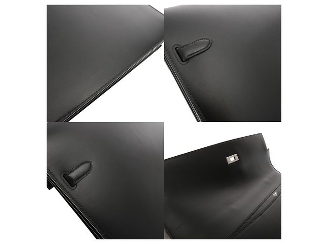 Hermès Borsa da lavoro Hermes Kelly Depeche 38 Nera Nero - vista 9