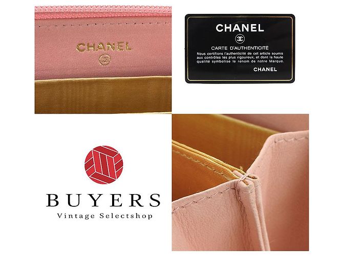 Timeless Cartera Larga Chanel de Cuero Caviar Rosa - vista 10
