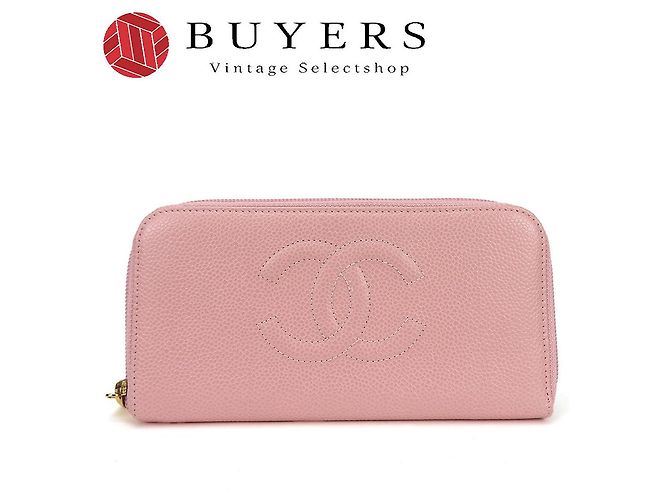 Timeless Cartera Larga Chanel de Cuero Caviar Rosa - vista 11