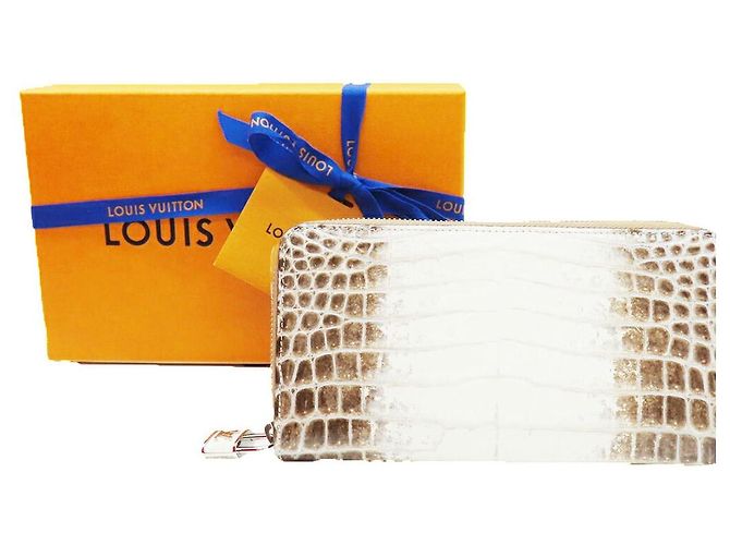 Cartera Zippy de Cocodrilo Louis Vuitton Castaño - vista 10