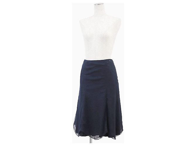 Timeless Falda de malla Chanel 02C P18712 Azul Azul marino - vista 4