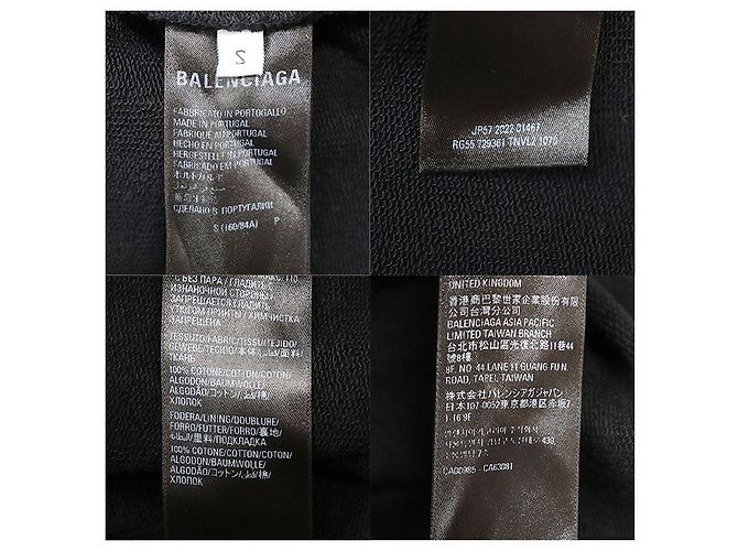 Everyday Sudadera de algodón Crush Destroyed de Balenciaga Negro - vista 10