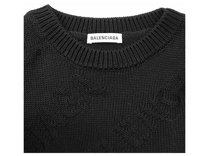 Everyday Suéter de algodón Balenciaga Negro - vista 6