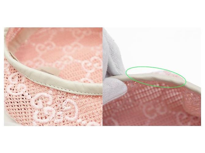 Berretto in misto cotone con ricamo GG Monogram di Gucci Rosa Crudo - vista 9