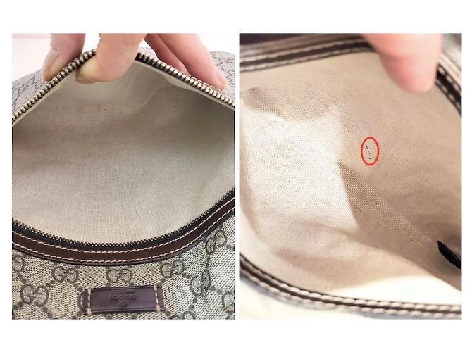 Dionysus Borsa Gucci GG Supreme marrone in tela e pelle - vista 10